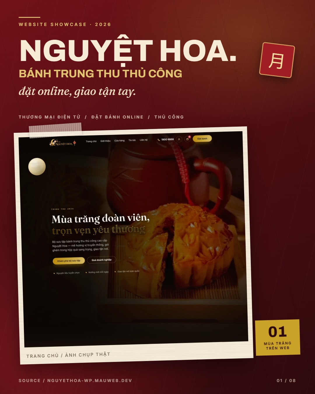 Bánh trung thu Nguyệt Hoa